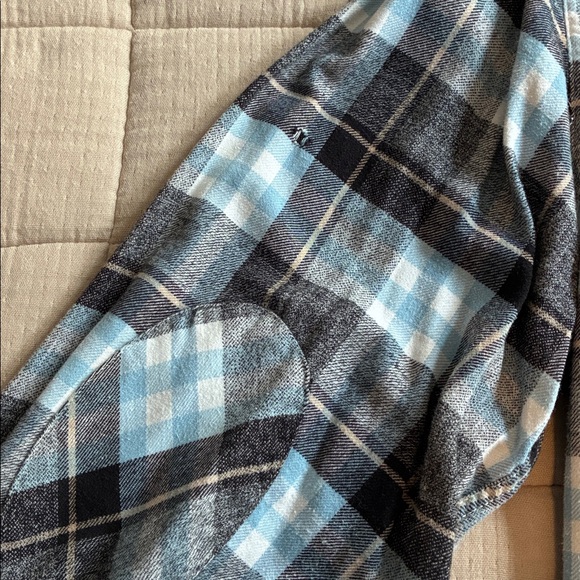 Billabong Men's Plaid Button-Down Shirt - Gray, Light Blue - Picture 4 of 6